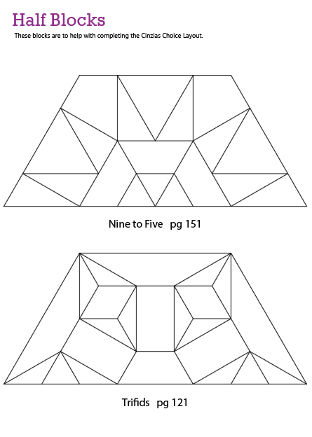 Telling Tales BOM - Cinzias Choice Half Blocks